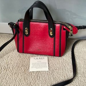 Ralph Lauren Red Leather Purse